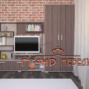 Стенка для гостиной Аризона 1 со шкафом
