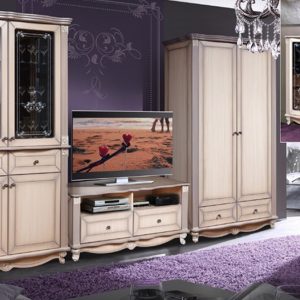 Набор мебели для гостиной "Баккара"  (дуб молочный)
