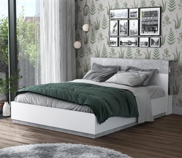 Двуспальная кровать Quarz QZ-К160 в интерьере