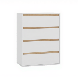 Комод Рио-1 белый премиум-дуб крафт золотой