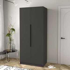Шкаф комбинированный Концепт КТ-Ш2 антрацит-антрацит в интерьере