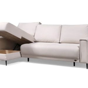 Диван угловой раскладной Палермо с открытой нишей для хранения белья